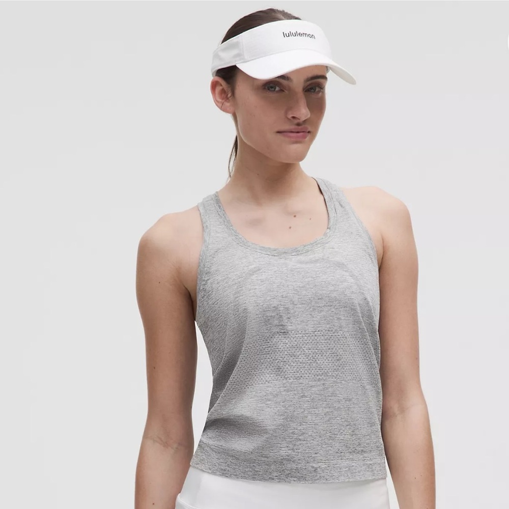 Lululemon Swiftly Tank 2.0 Race Length Slate/White